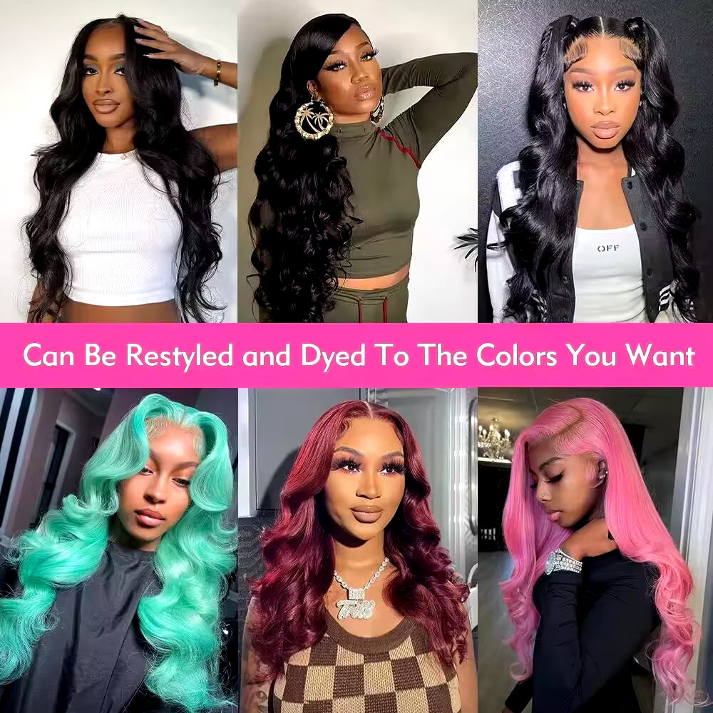 13X4 Lace Front Human Hair Wigs Brazilian Body Wave Lace Front Wig 13X6 HD Lace Frontal Wigs for Women Human Hair Closure Wig