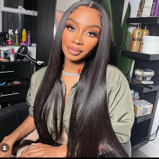 Straight Lace Wig Glueless Human Hair Wig 30 Inch Long Lace Front Wig 13X4 HD Lace Frontal Wig