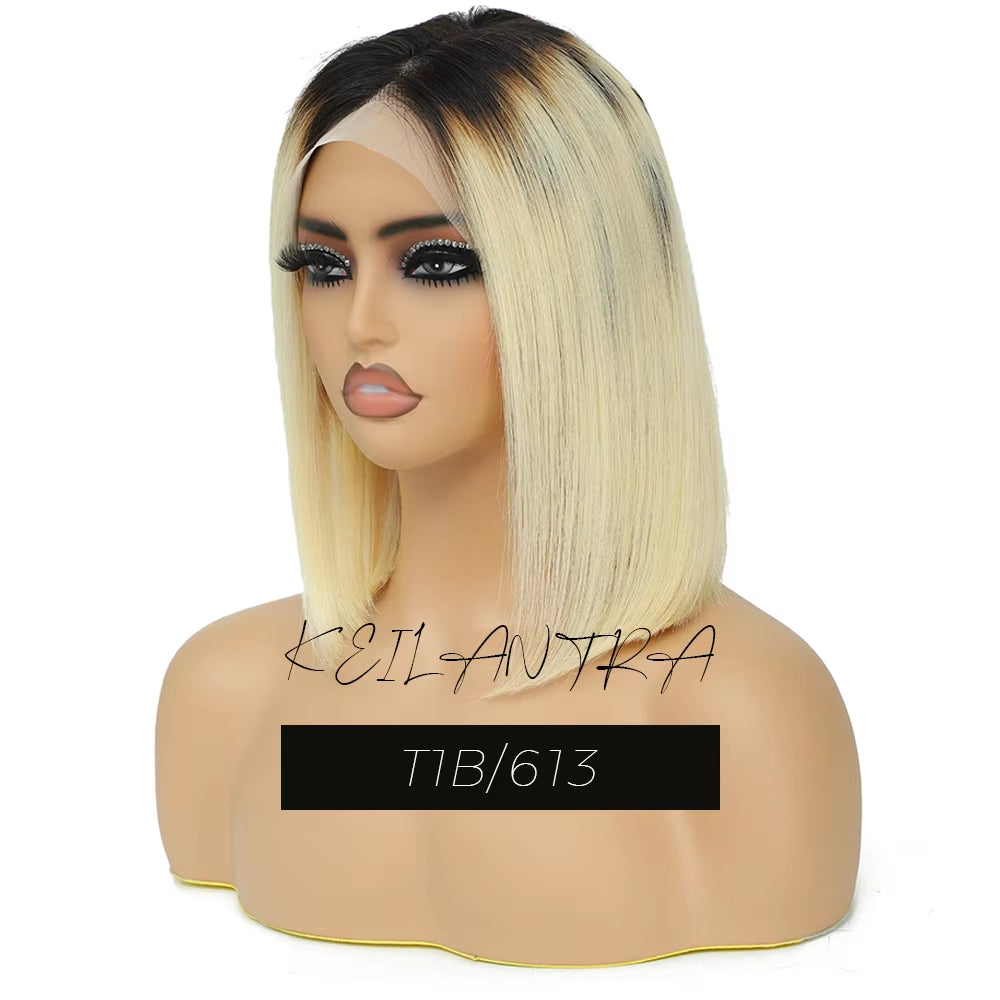 Grey Lace Front Wigs BOB Hair Grey Human Hair Wigs BOB Wig Straight 13X4 Lace Frontal Wig Colored Human Hair Wigs