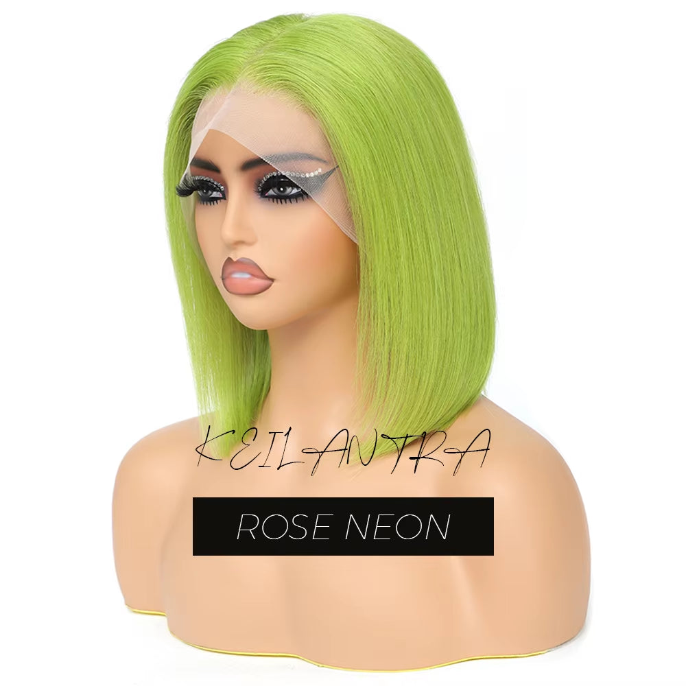 Grey Lace Front Wigs BOB Hair Grey Human Hair Wigs BOB Wig Straight 13X4 Lace Frontal Wig Colored Human Hair Wigs
