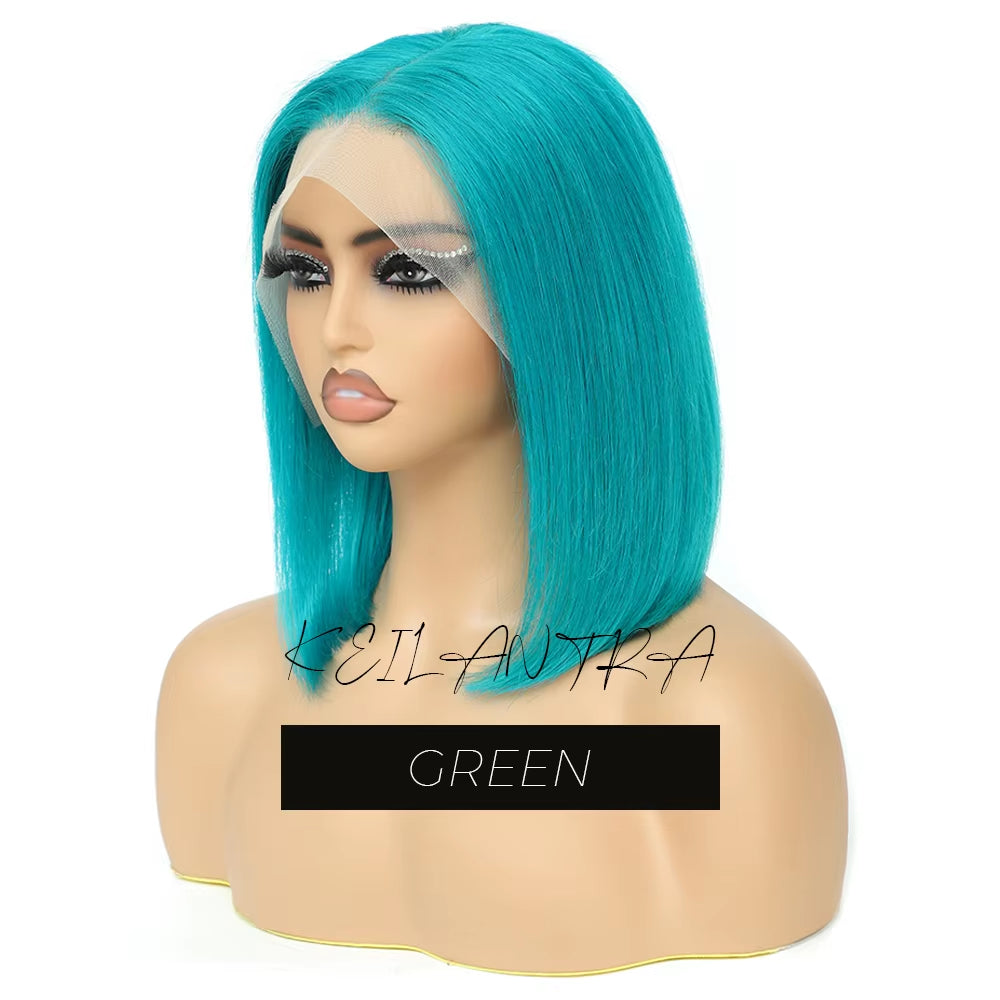 Grey Lace Front Wigs BOB Hair Grey Human Hair Wigs BOB Wig Straight 13X4 Lace Frontal Wig Colored Human Hair Wigs