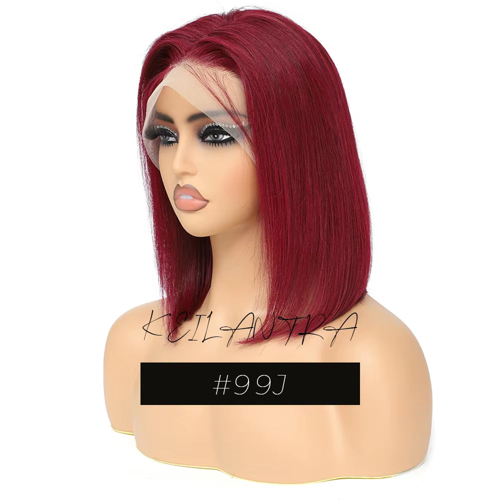 Grey Lace Front Wigs BOB Hair Grey Human Hair Wigs BOB Wig Straight 13X4 Lace Frontal Wig Colored Human Hair Wigs