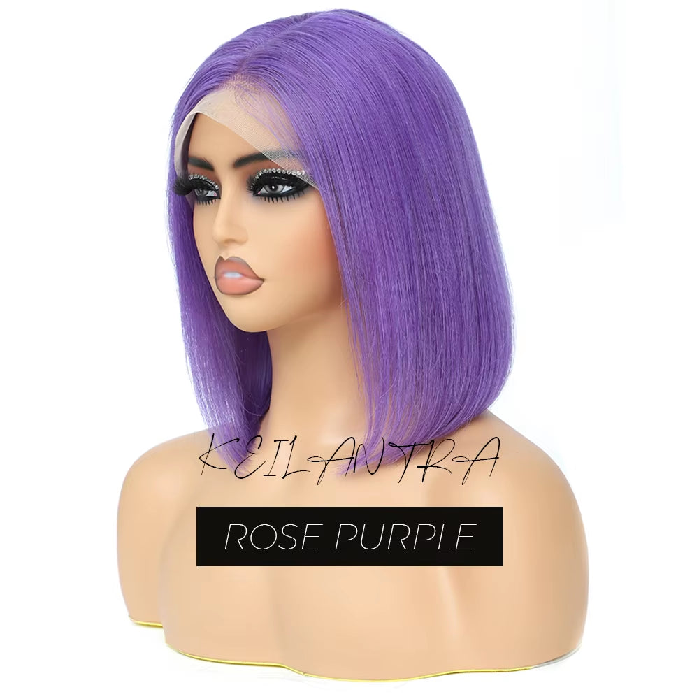 Grey Lace Front Wigs BOB Hair Grey Human Hair Wigs BOB Wig Straight 13X4 Lace Frontal Wig Colored Human Hair Wigs
