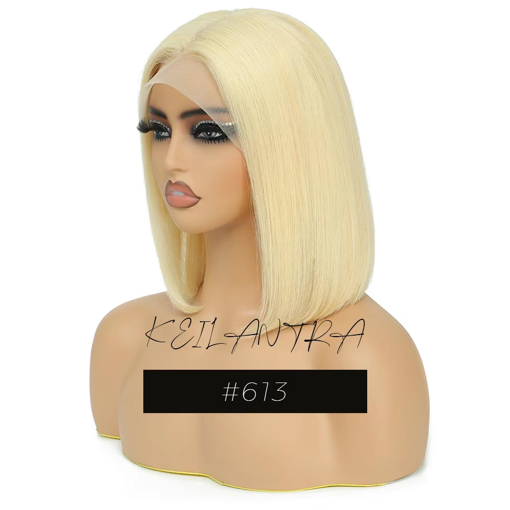 Grey Lace Front Wigs BOB Hair Grey Human Hair Wigs BOB Wig Straight 13X4 Lace Frontal Wig Colored Human Hair Wigs
