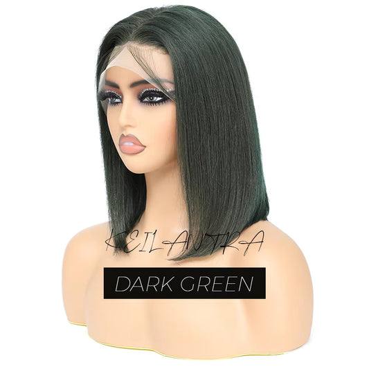 Grey Lace Front Wigs BOB Hair Grey Human Hair Wigs BOB Wig Straight 13X4 Lace Frontal Wig Colored Human Hair Wigs