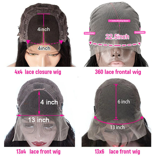 360 Straight Lace Front Wigs Human Hair 13X4 13X6 Transparent Lace Frontal Human Hair Wigs Brazilian 4X4 Remy Wig Human Hair