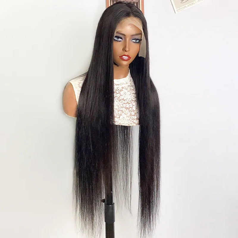 Straight Lace Wig Glueless Human Hair Wig 30 Inch Long Lace Front Wig 13X4 HD Lace Frontal Wig