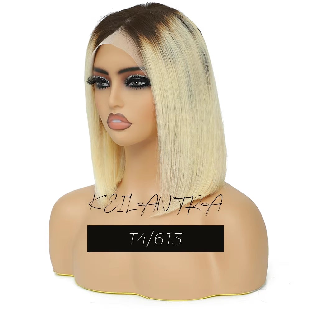 Grey Lace Front Wigs BOB Hair Grey Human Hair Wigs BOB Wig Straight 13X4 Lace Frontal Wig Colored Human Hair Wigs