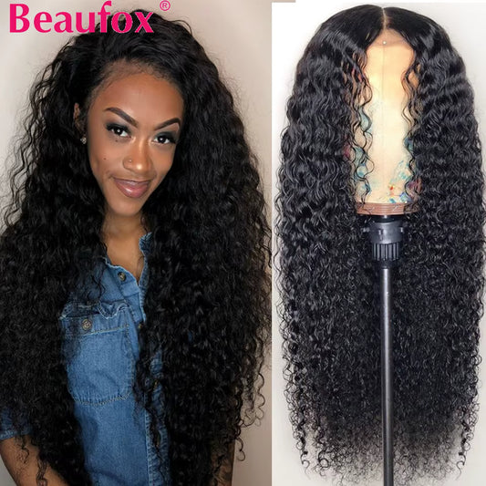 Brazilian Water Wave Lace Front Human Hair Wigs for Women Curly Lace Frontal Wigs Human Hair Preplucked with Baby Hair