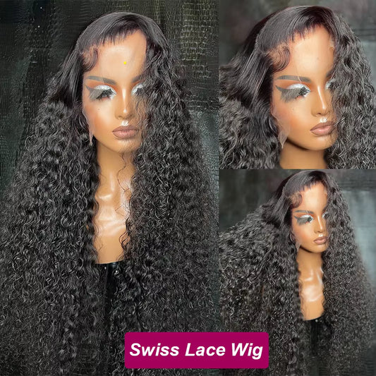 250 Density 30 40 Inch Deep Wave 13X6 Hd Lace Fontal Wig 13X4 Curly 100% Human Hair Water Wave Lace Front Wigs for Women