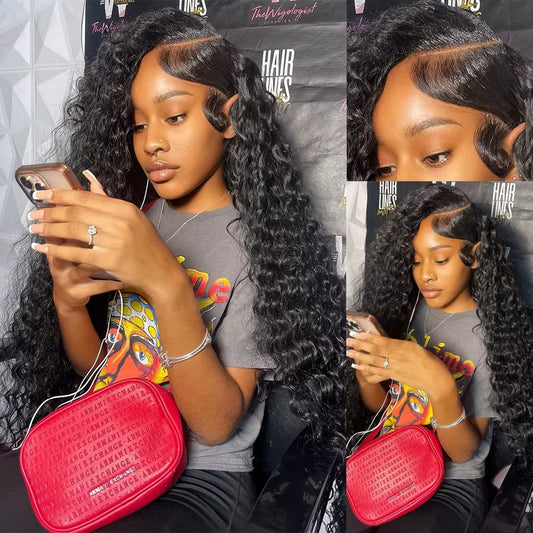 40 Inch Human Hair 13X4 Deep Wave Frontal Wig 13X6 Curly Hd Lace Front Wigs Brazilian Water Wave 5X5 Hd Lace Closure Wig