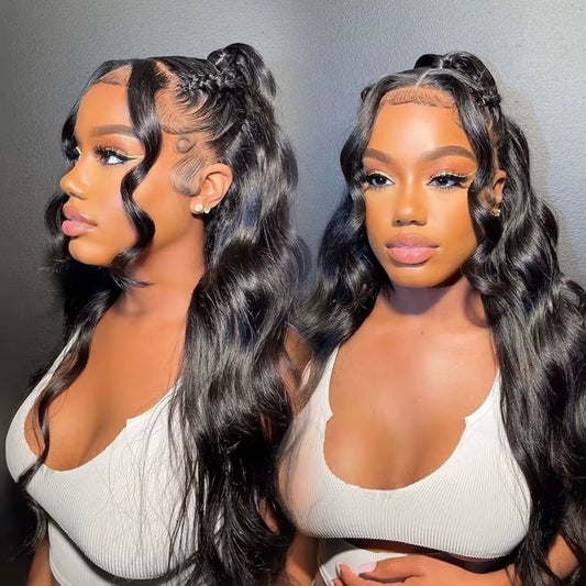 Body Wave Human Hair Wigs 13X4 Hd Lace Front Human Hair Wig 100% Human Hair Wigs Pre Plucked Bleached Knots Wigs Human Hair