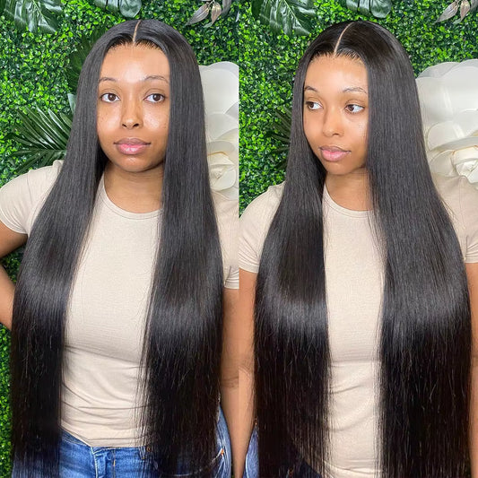 Glueless Wig Human Hair Ready to Wear Pre Cut Preplucked Straight 13X6 HD Lace Frontal Wig Human Hair Lace Front Wigs for Women