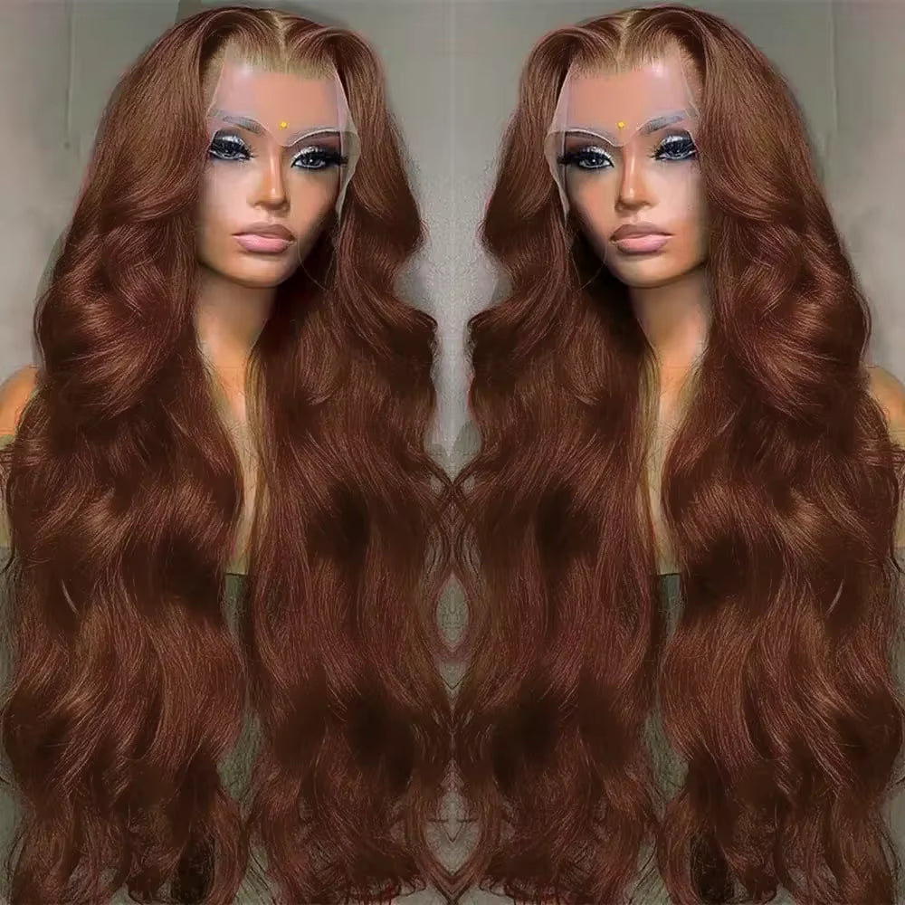 Chocolate Brown Lace Front Wigs 13X4 Body Wave Brown Lace Front Human Hair Wigs Hd 13X6 Lace Frontal Wig Colored Human Hair Wigs