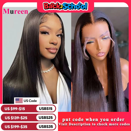 250% Density Straight Hair 13X6 HD Lace Frontal Wig Human Hair 13X4 Full Lace Front Wig for Women Human Hair Wigs