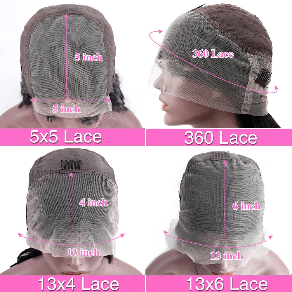 13X4 Lace Front Human Hair Wigs Brazilian Body Wave Lace Front Wig 13X6 HD Lace Frontal Wigs for Women Human Hair Closure Wig