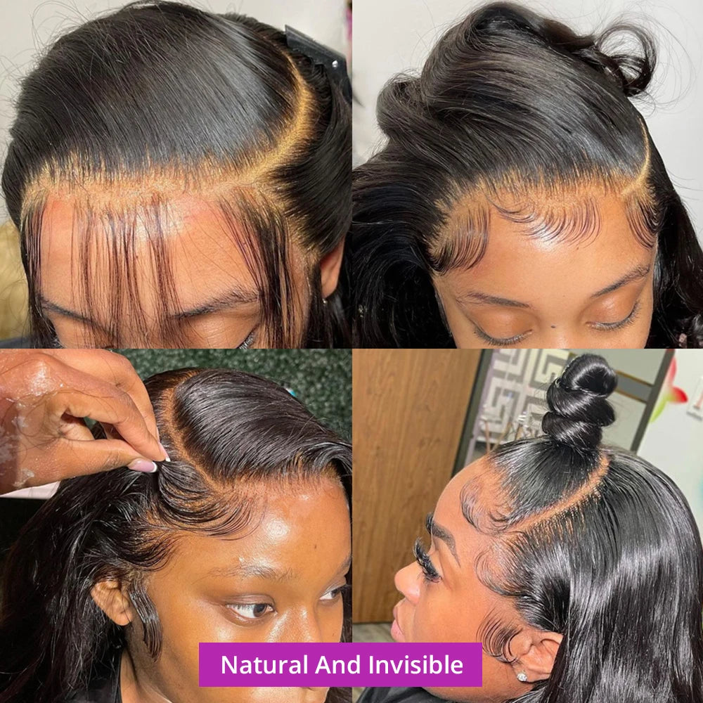 360 Straight Lace Front Wigs Human Hair 13X4 13X6 Transparent Lace Frontal Human Hair Wigs Brazilian 4X4 Remy Wig Human Hair