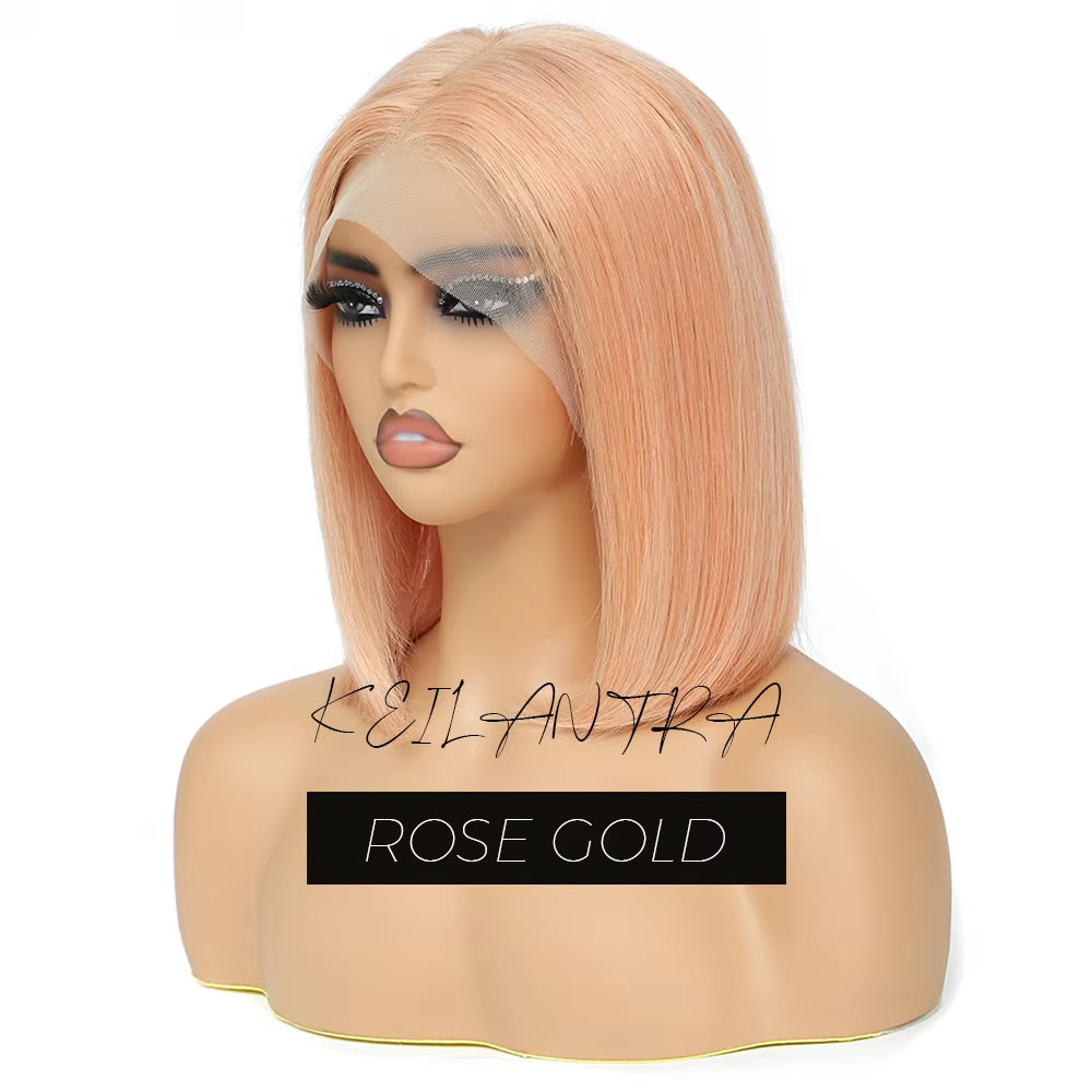 Grey Lace Front Wigs BOB Hair Grey Human Hair Wigs BOB Wig Straight 13X4 Lace Frontal Wig Colored Human Hair Wigs