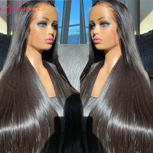 360 Straight Lace Front Wigs Human Hair 13X4 13X6 Transparent Lace Frontal Human Hair Wigs Brazilian 4X4 Remy Wig Human Hair